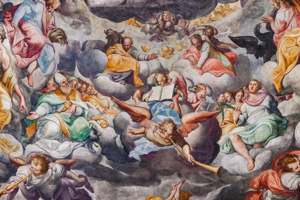 Giudizio universale - Chiesa di San Prospero, Reggio Emilia, dettaglio